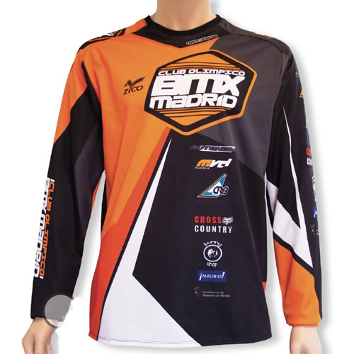 Camiseta para descenso personalizable.